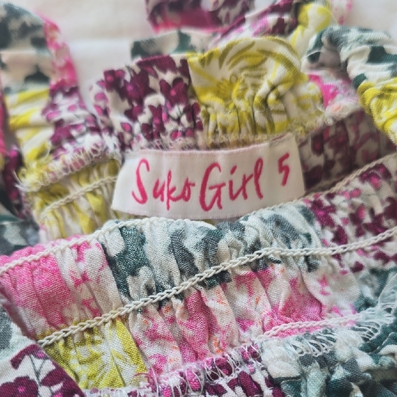 Floral Patchwork Kids Romper - Picture 2 of 6